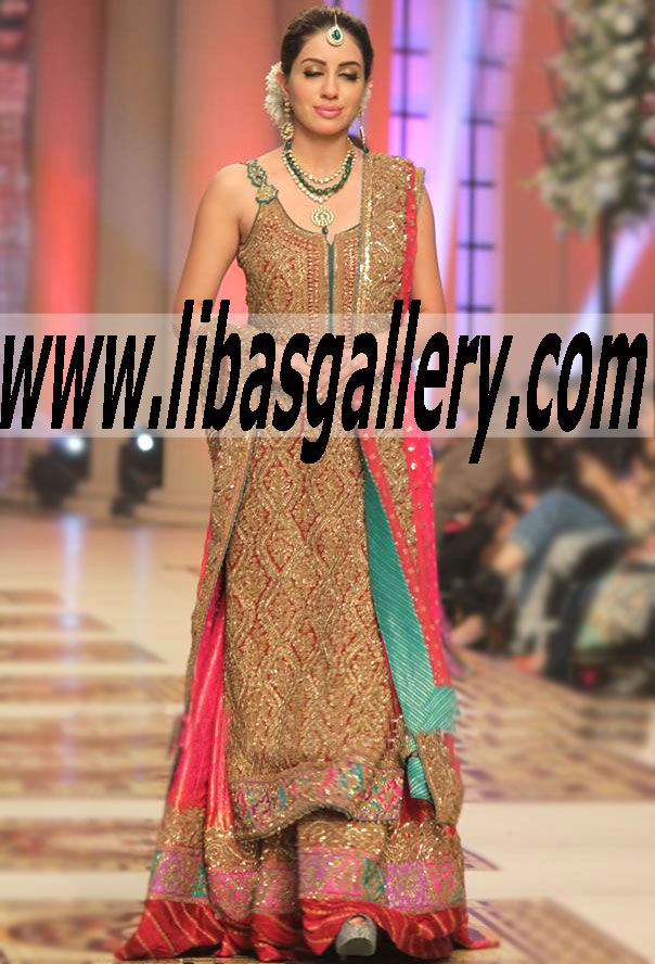 Bridal Wear 2015 Beautiful bridal Lehenga dress of pakistan