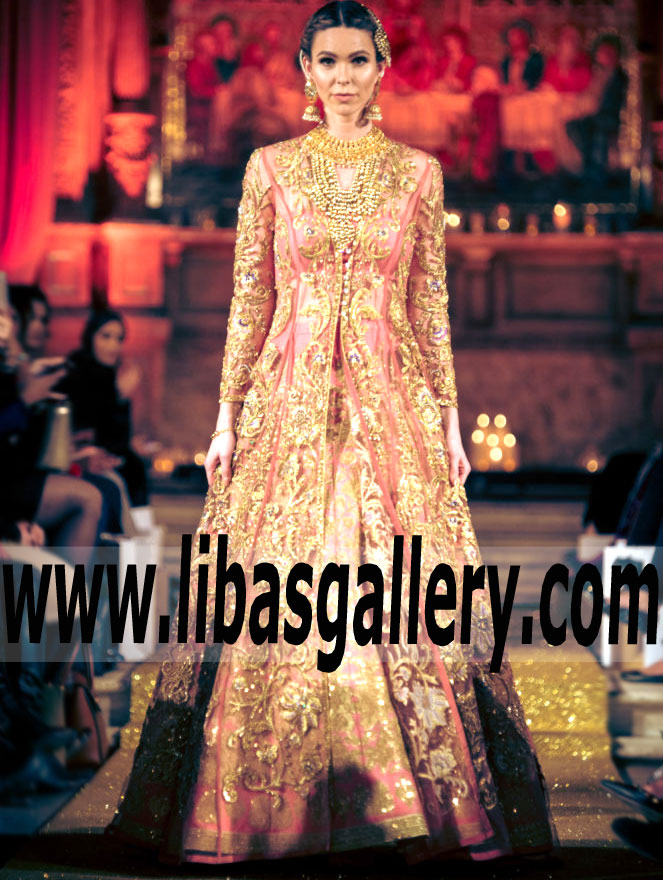 Royal Class Bridal Gown with Marvelous Embellishments for Wedding and Special Occasions