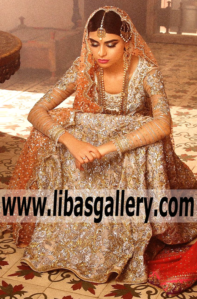 Nomi Ansari | Updated Sensational Bridal Wear 7 days a week - Chester Pennsylvania PA US Anarkali Gown Shop Online