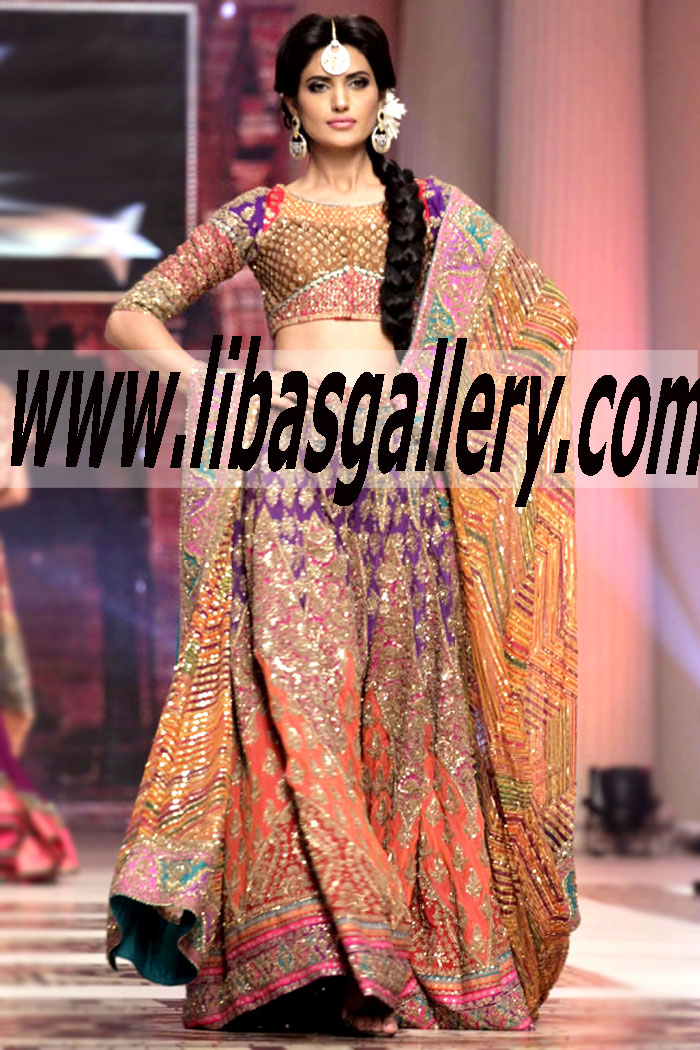 Bridal Wear 2015 Traditional bridal lehenga dress for brides