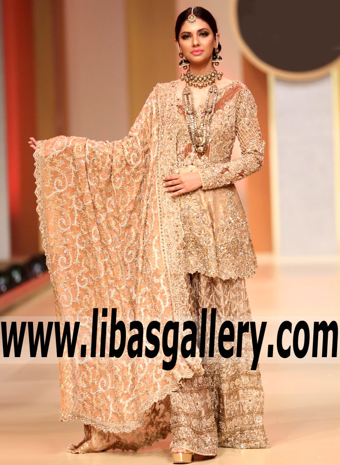 Precious Blond Umber Bridal Peplum