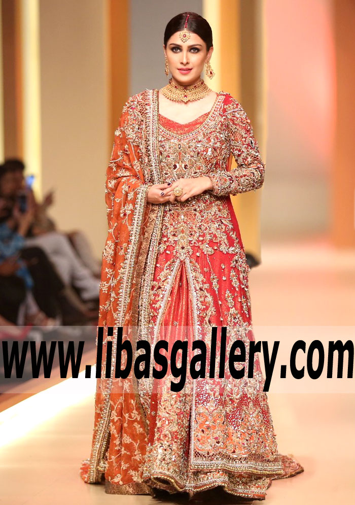 Ayesha Farid Latest Bridal Dresses Collection 2017-2018 for Wedding Brides | Buy Online in Dubai UAE 