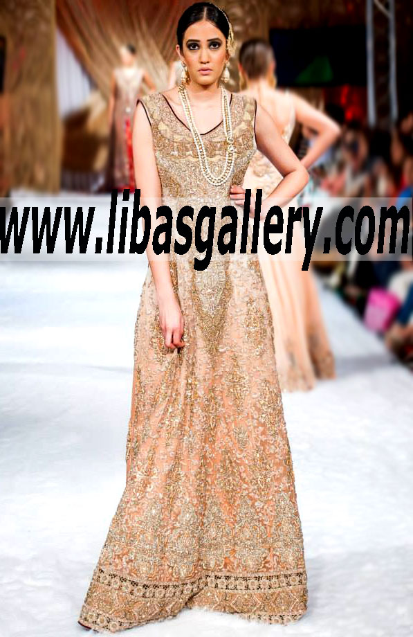 Bridal Wear 2015 LUXURIOUS Wedding Gown for Special and Wedding Events 