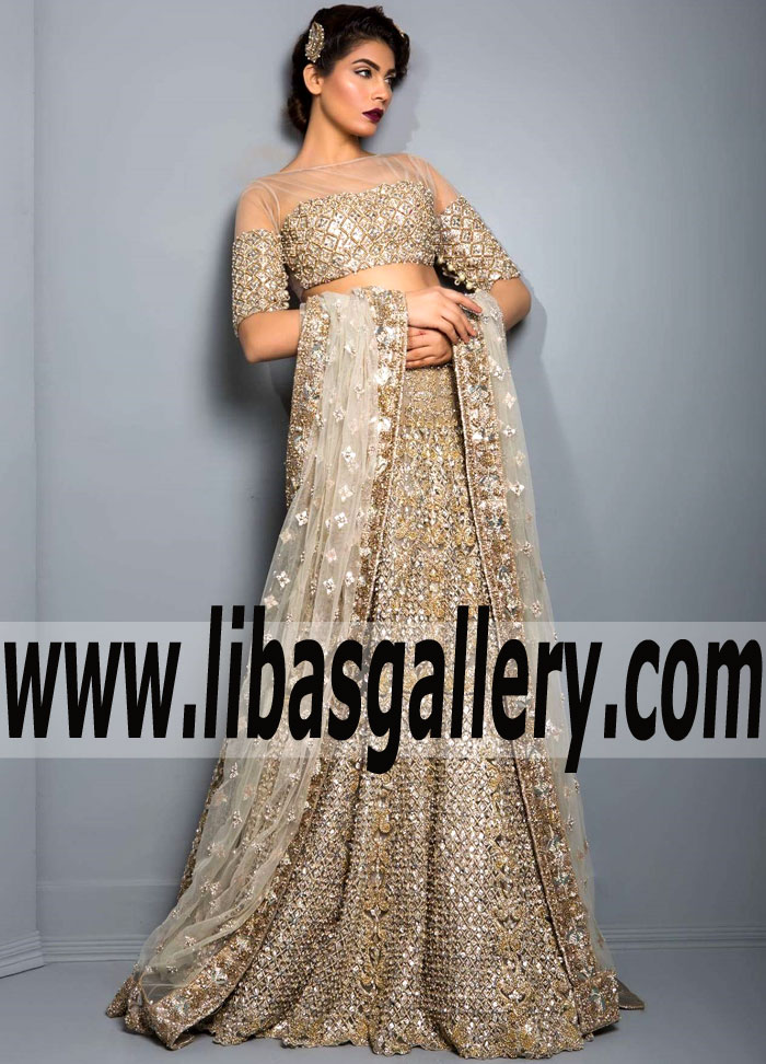 Vigorous Pearl Lilium Bridal Lehenga Choli