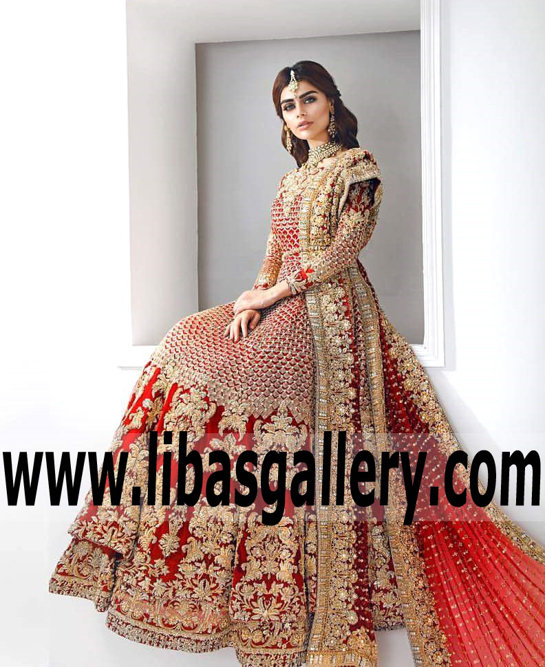 Miraculous Alstroemeria Red Wedding Gown Dress