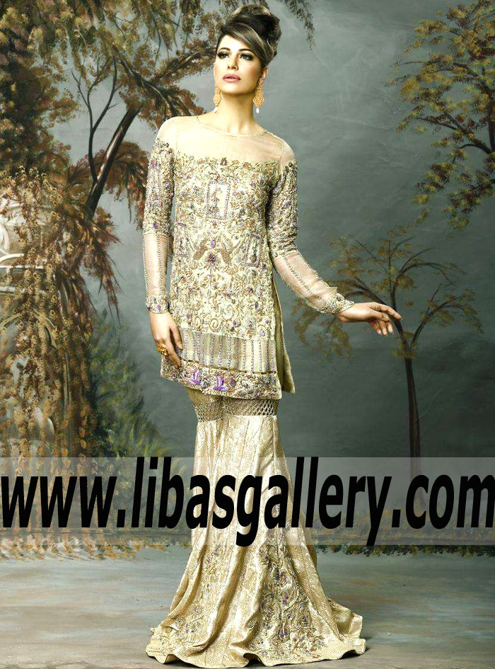 Luxury Flax Gaillardia Asian Wedding Dress