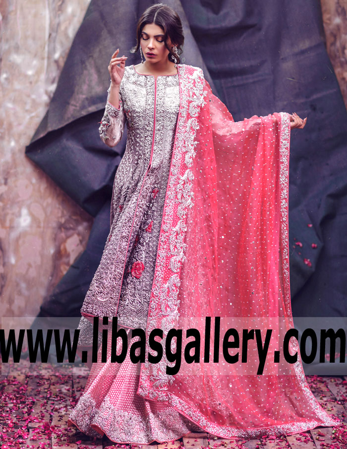 Glamorous Designer Wedding anarkali Dress for Wedding Designer Wedding Lehenga Dresses Williston Park New York NY USA Zarmisha Dar Bridal Dresses