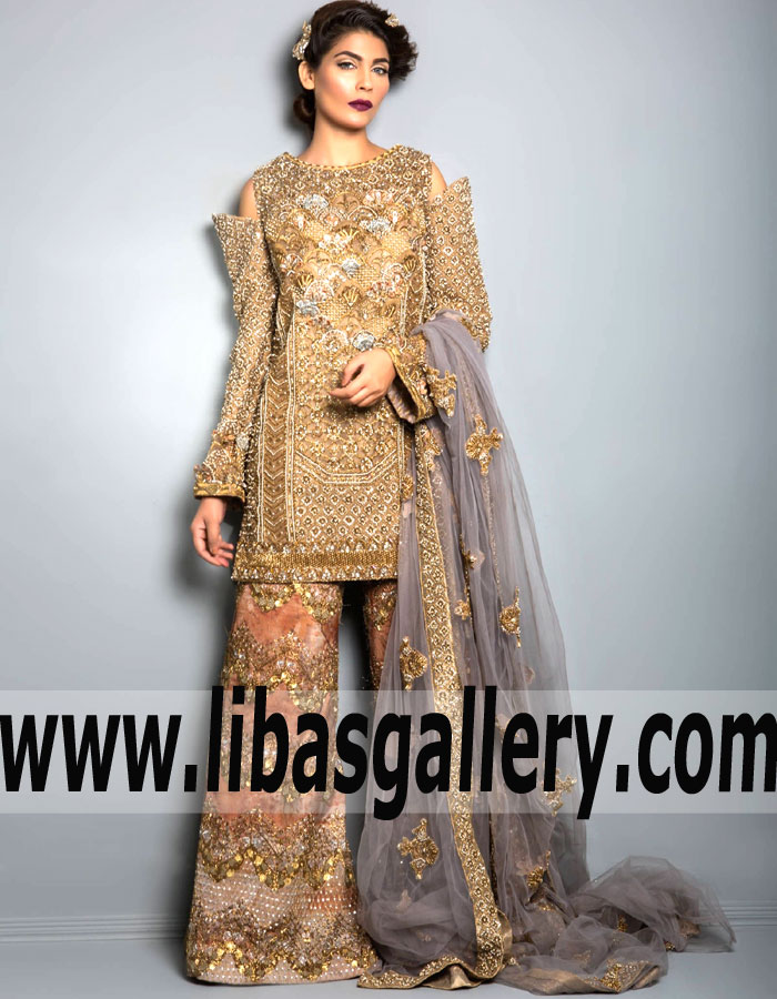 Magnificent Dark Tan Lilium Trunks of Sabine Dress