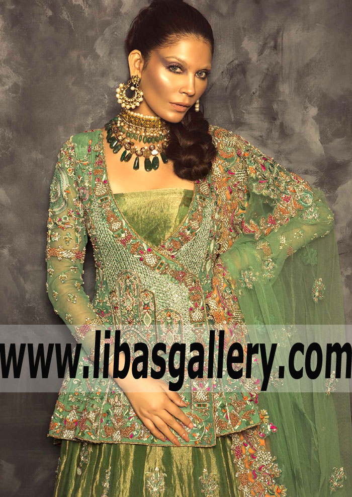 Astonishing Viridian Mystic Illusion Bridal