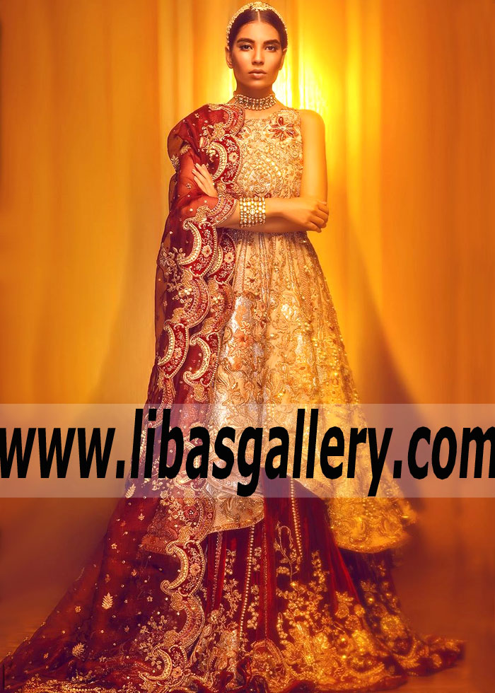 Stunning Rosewood Foxglove Wedding Lehenga Dress