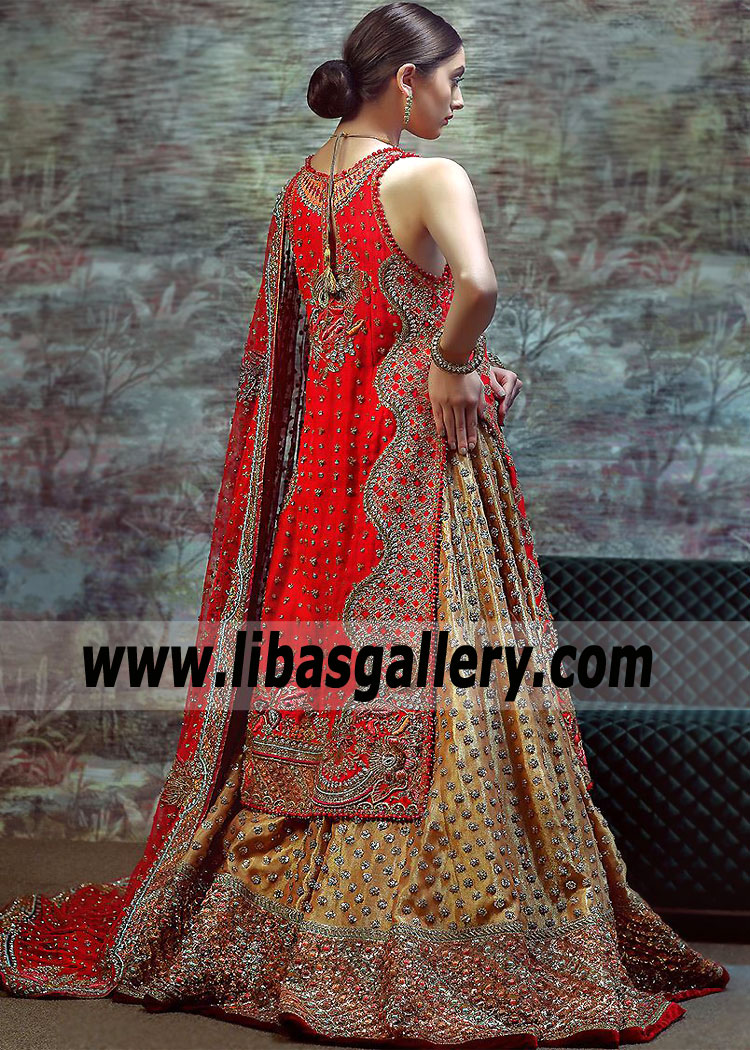 Latest Red Lilium Bridal Dress