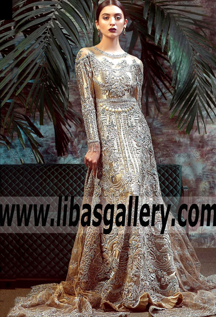 Beautiful Bridal Dress Champagne Celosia Gown Tena Durrani Bridal Gown Atlanta Georgia USA