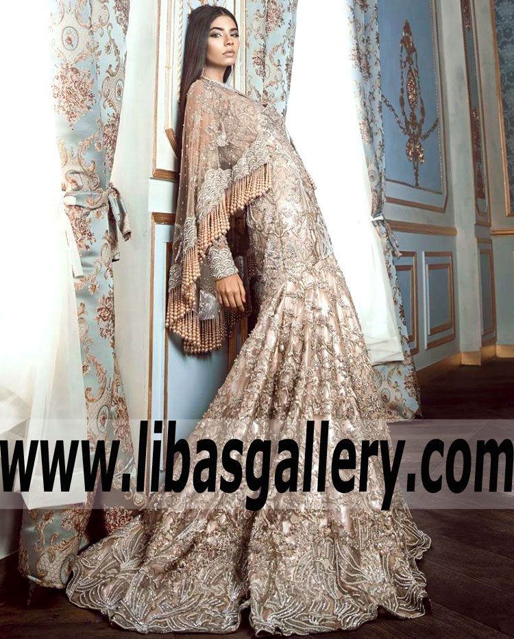 Glamorous Nude Amorpha Bridal Dress
