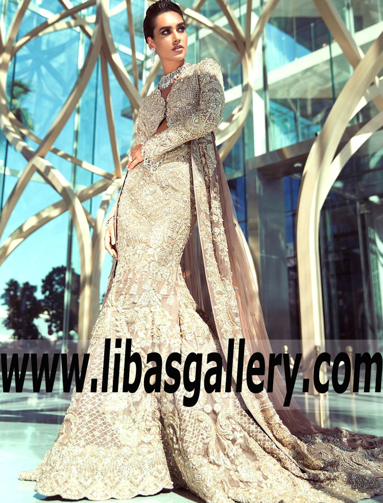 Dazzling Rose Mermaid Lehenga
