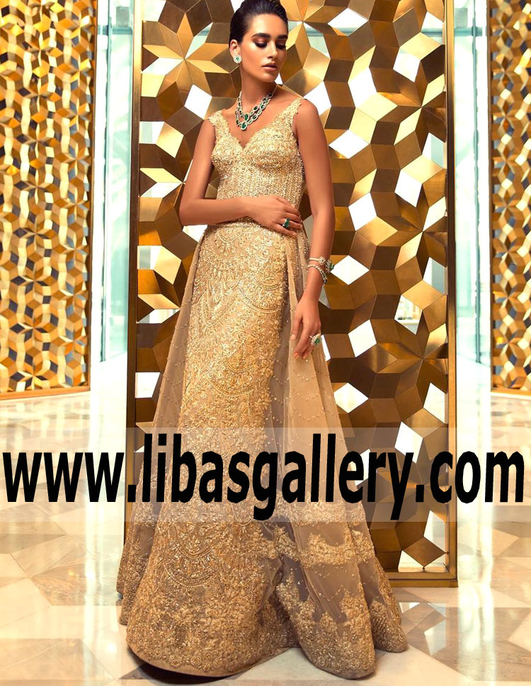 Dreamy Blond Arum Wedding Gown