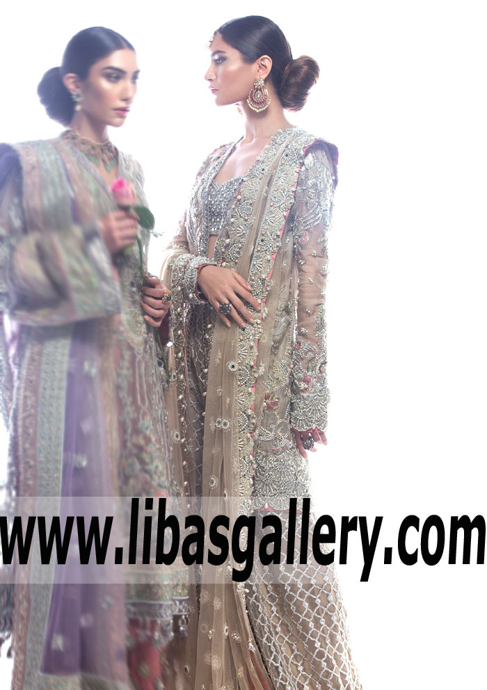 Style Evolution Champagne Campanula Wedding Sharara