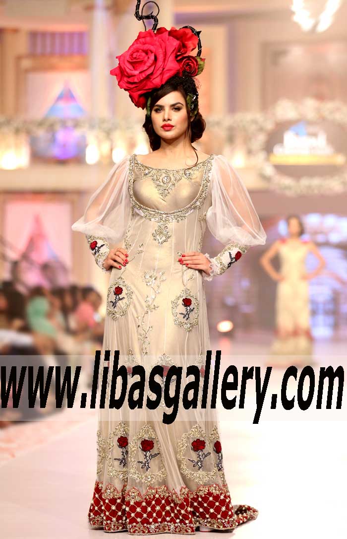 Bridal Wear 2015 GRANDIOSE Bridal Couture RECEPTION GOWN for Glamorous bride