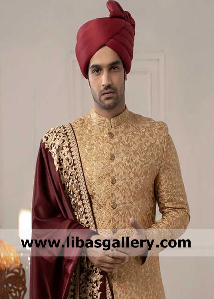 Beautiful Shadi pagri with shamla for dulha nikah barat day