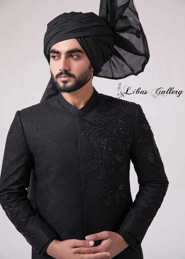 Black Groom Turban for Nikah