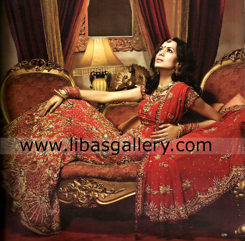 India Bridal Dress Heavy Embroidered