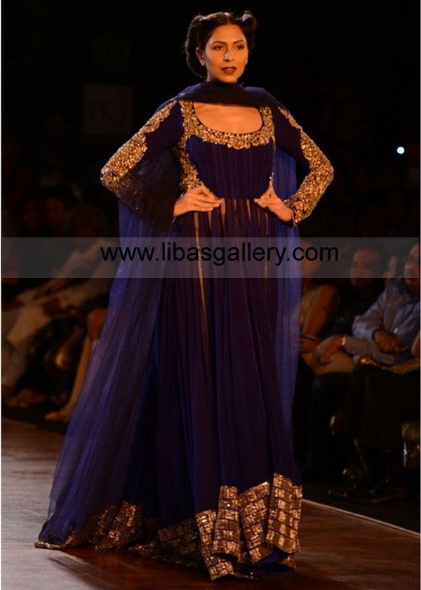 Cool Blue Prairie Indian Wedding Dresses 