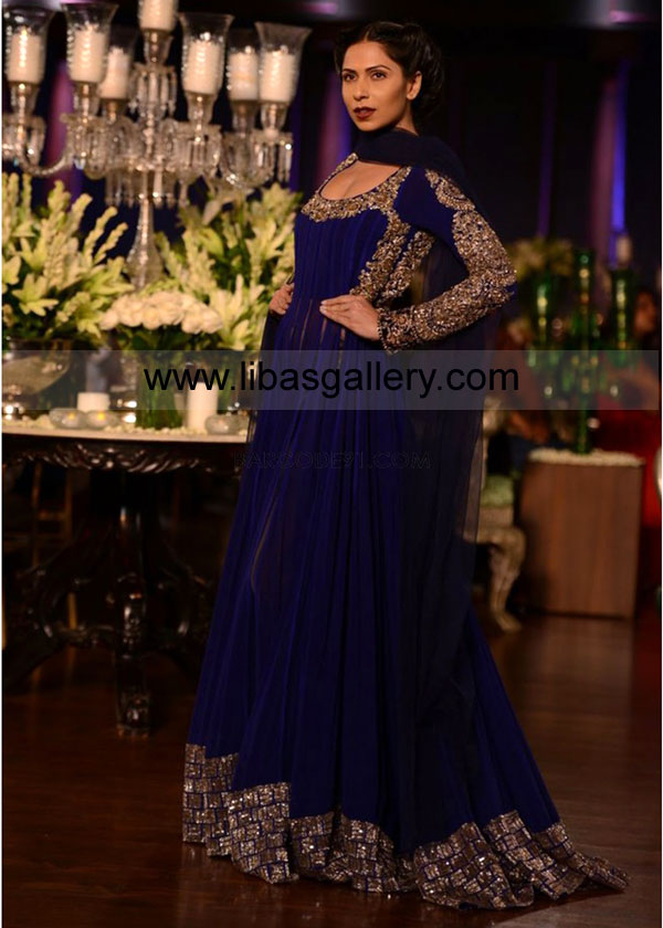 Cool Blue Prairie Indian Wedding Dresses 