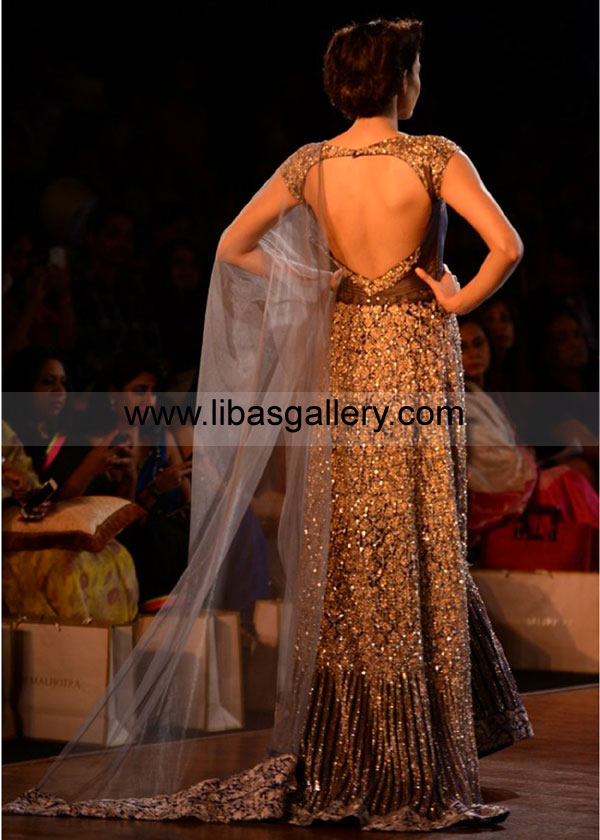 Dark Grey Mademoiselle Indian Wedding Dresses 