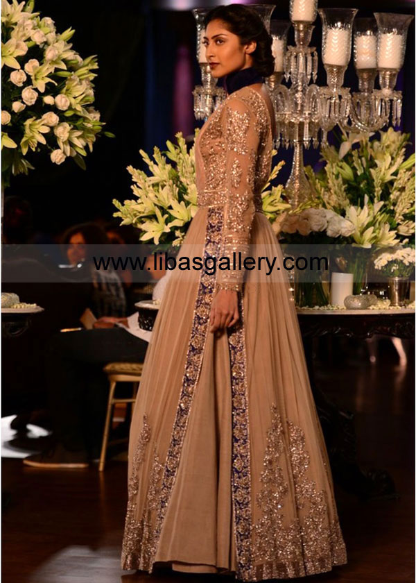 Antique Gold Fiesta Indian Wedding Dresses 