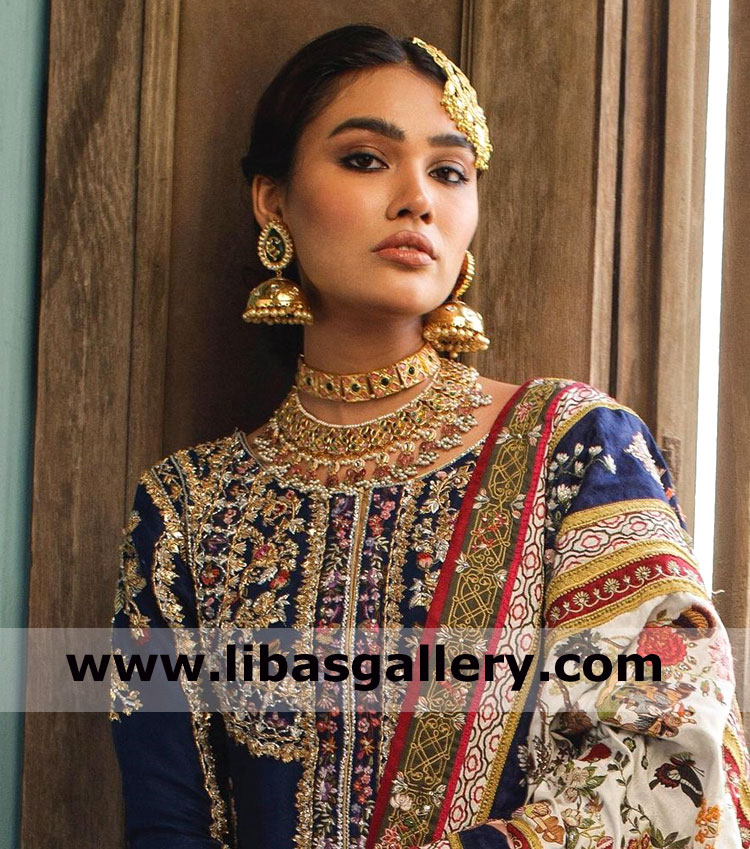 Beautiful hand made bridal jewellery set for nikah walima