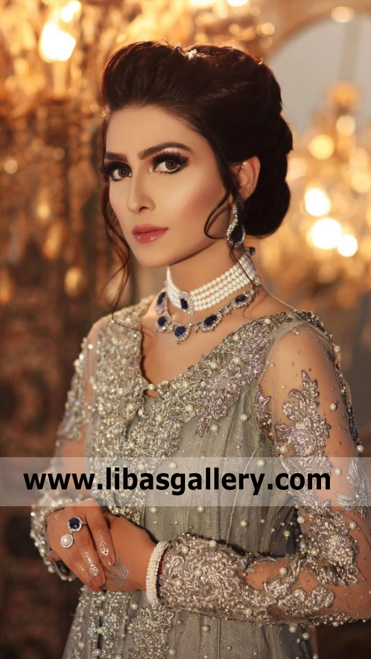 Stunning bridal jewellery set for nikah barat day