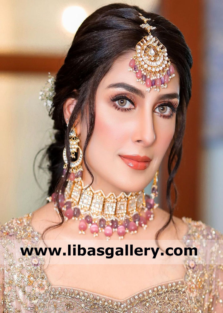 Graceful wedding jewellery set for nikah and walima day