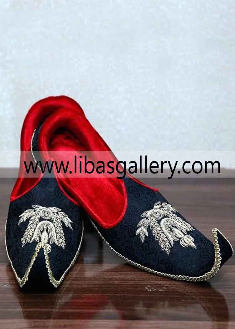 Embroidered Saleem Shahi Khussa for Men Marriage with Ivory embroidery pattern add to cart wished khussa Scotland Netherland England Thailand Embroidered Saleem Shahi Khussa for Men Marriage with Ivory embroidery pattern add to cart wished khussa Scotland Netherland England Thailand