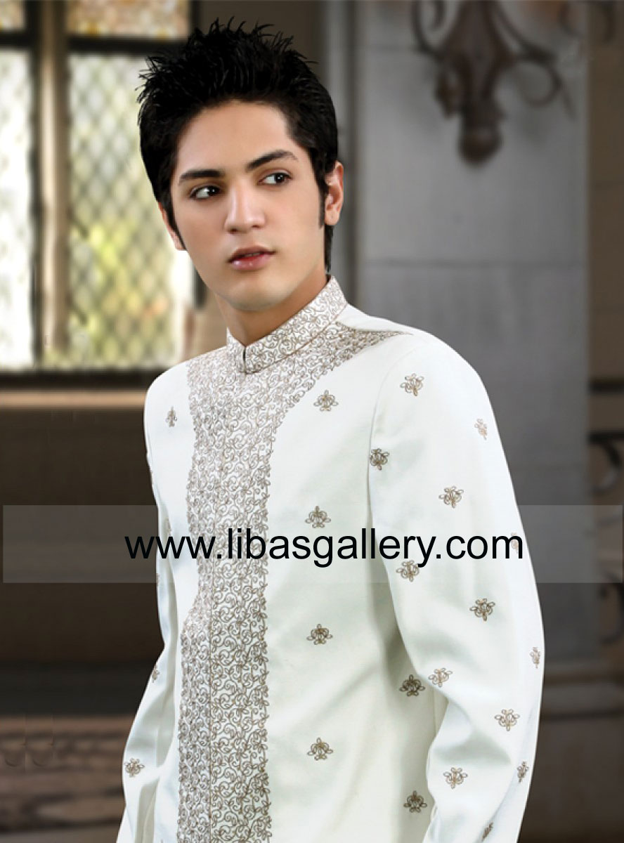 Designer Light Embroidered Sherwanis Dresses 2014 For Kids Good Quality Fabric Sherwanis Pictures with Prices For Kids Online Store Antrim UK