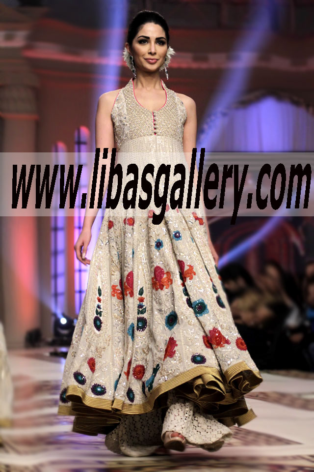 Get Online The dreamy, neo-romantic Bridal Collection 2015 by Umar Sayeed fashion house at Ladypool Rd, West Midlands, Birmingham, UK from libasgallery.com an online fashion store