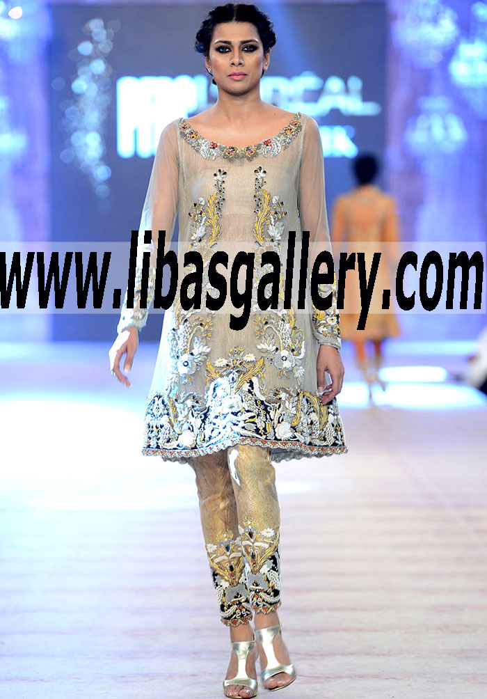 Buy Designer Ammara Khan Churidar Suits, Designer Ammara Khan Churidar Salwar Kameez Party Wear Pakistan - Pakistani Party Dresses Shalwar Kameez Online Available from PFDC Loreal Paris Bridal Week