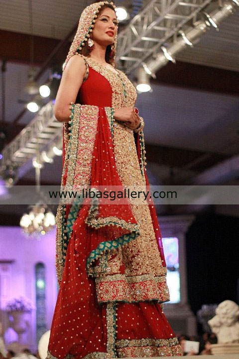 Red Hatab Lehenga