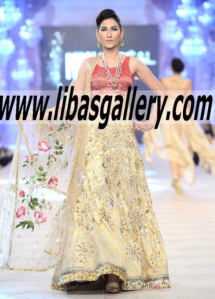 Sania Maskatiya Wedding Dresses Lehenga Wedding Dresses Lehenga Pakistan traditional attire of brides Wedding Lehenga Gharara Sharara Online Illinois Chicago