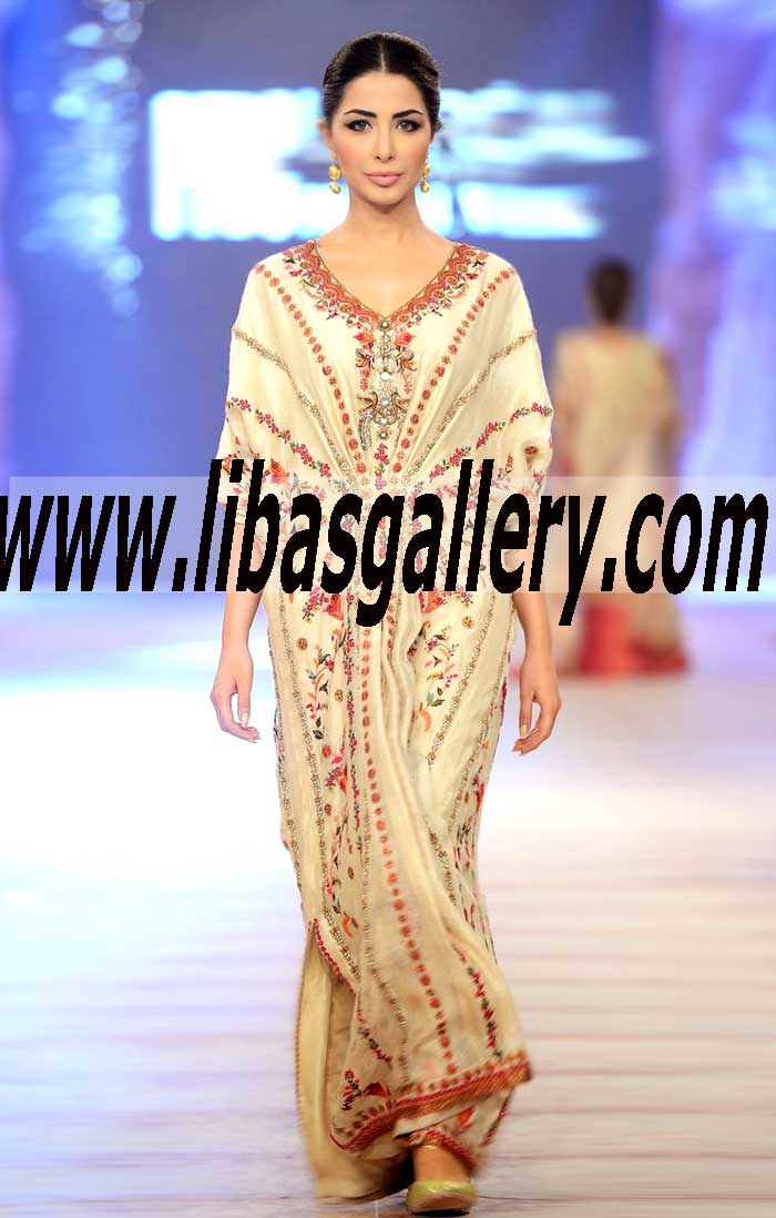 Misha Lakhani Bridal Kaftan Dresses Special Occasion Kaftan Dresses PFDC Bridal Week 2014