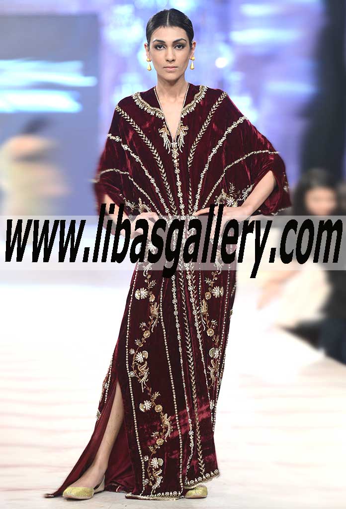This gorgeous Long Kaftan outfit is a versatile addition into your ethnic wardrobe