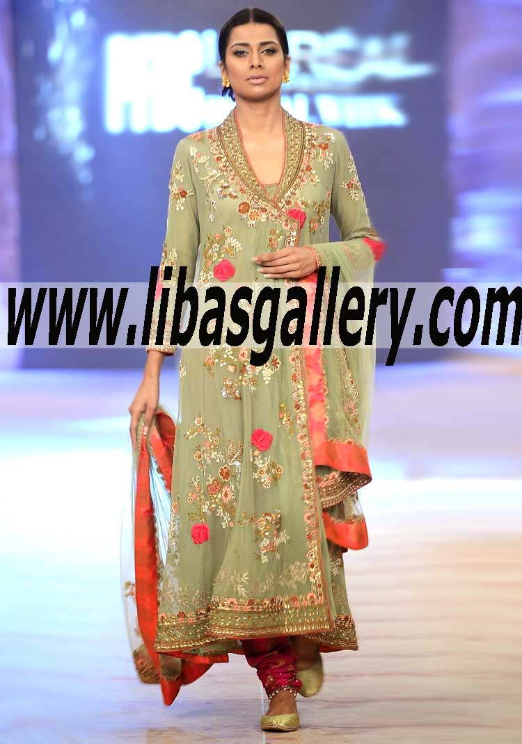 Admirable angrakha pishwas for your special occasion dress to make a statement in a subtle and stylish fashion