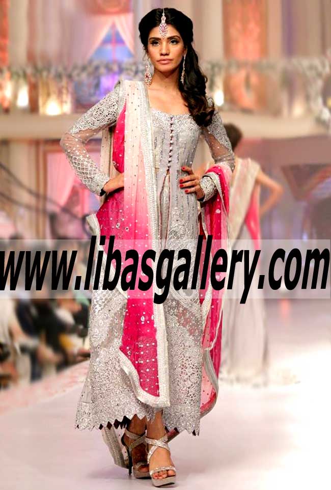 Zainab Chottani Beautiful A-Line Wedding Dresses, Zainab Chottani Stylish A-Line Bridal Gowns At  Telenor Bridal Couture Week 2015 Orlando Florida USA