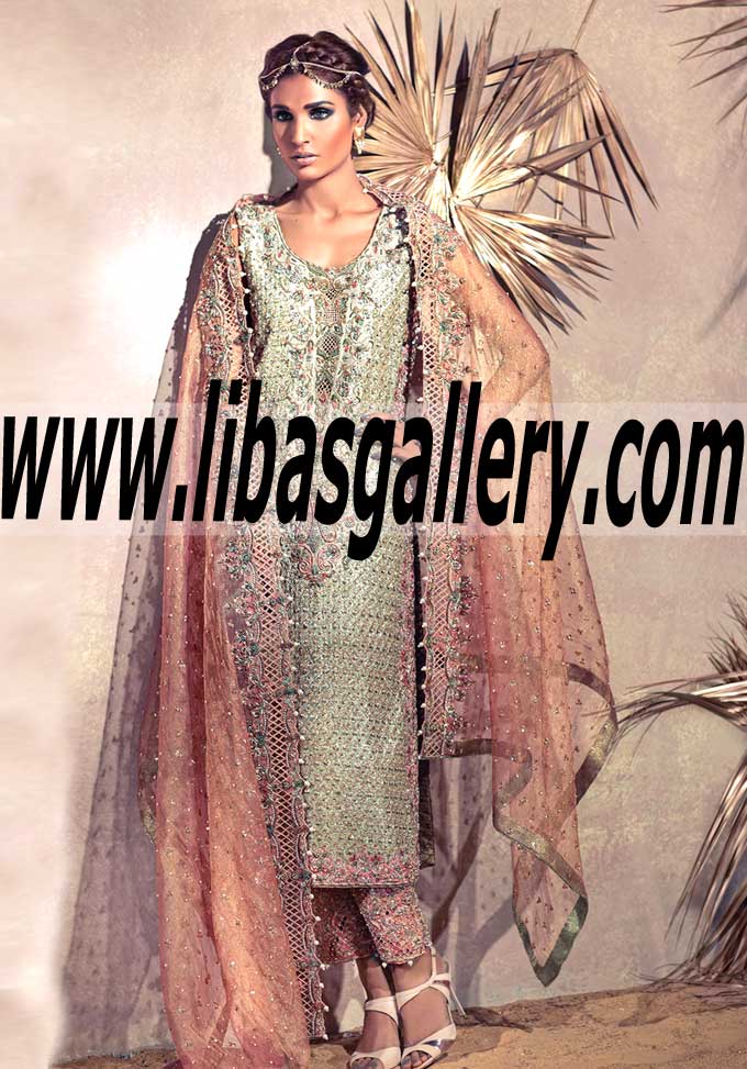 Designer Umsha by Uzma Babar Latest Pakistani party dresses, Uzma Babar shalwar kameez, Uzma Babar anarkali suits online Edinburgh UK