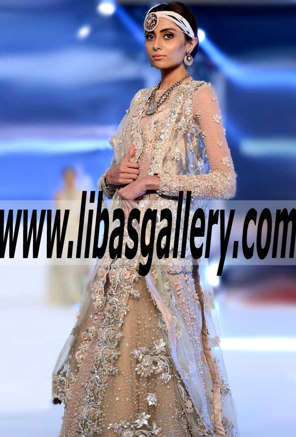 Heavy Embroidered Bridal Occasion Dress with Bridal Sharara