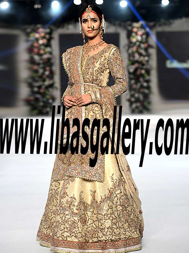 Majestic Designer Bridal Lehenga Dress for Wedding gives you a Mind Blowing and Heart Catching Looks
