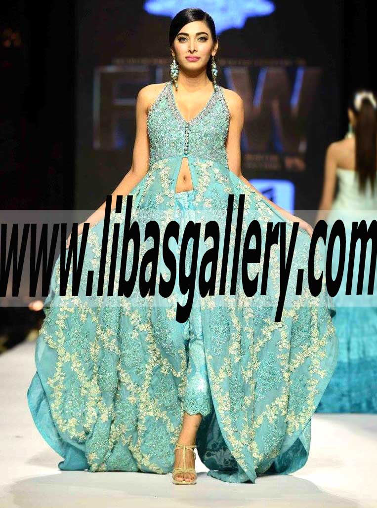 Beautiful Pakistani Evening Occasions Anarkali Suits For South Asian Wedding