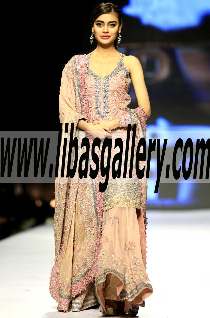 Gorgeous Pakistani Designer Bridal Dress for Wedding and Special Occasions