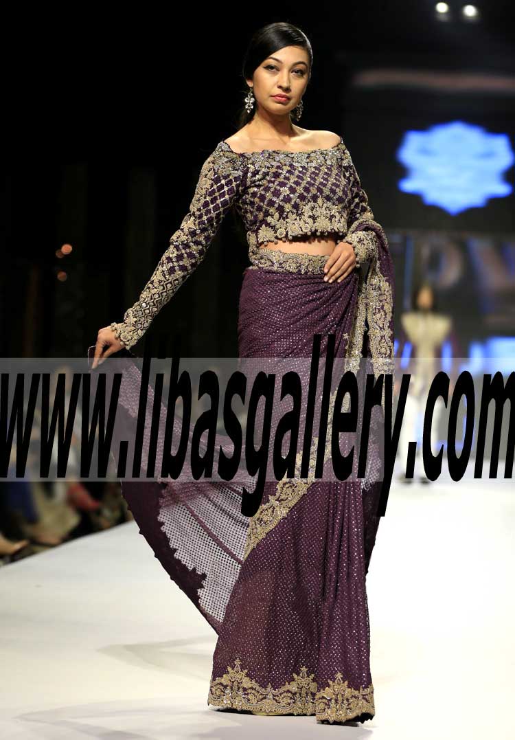 Stunning Chic Saree Dress for Special and Wedding Events