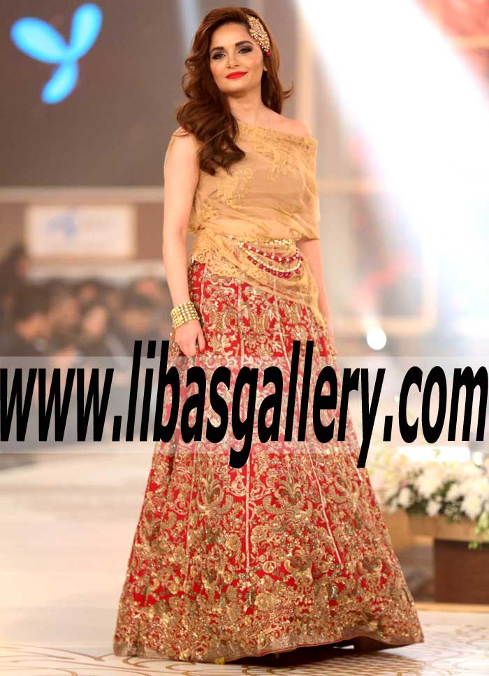 Chic and Glorious Embroidery and Embellishments Wedding Lehenga for Formal and Special Occasions