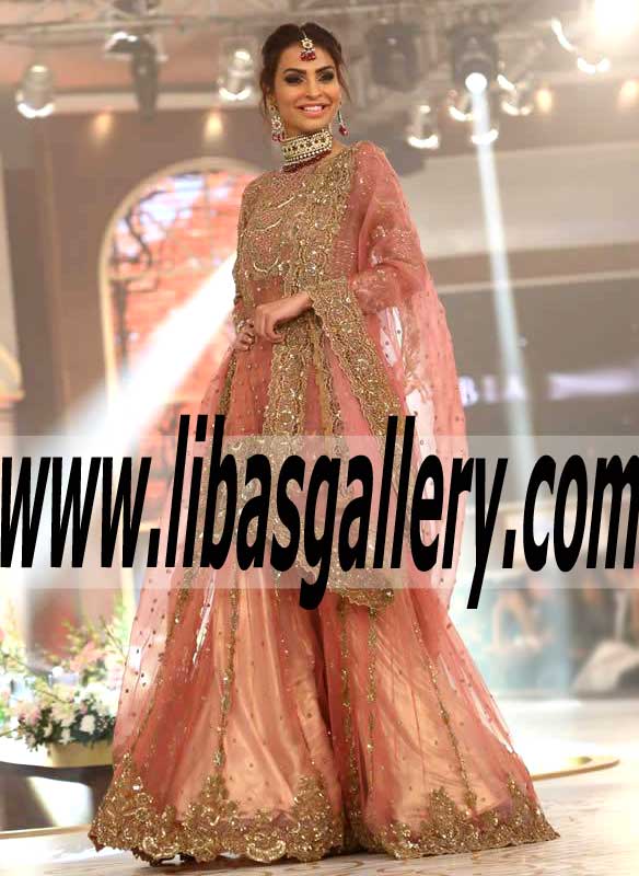 Fantastic Bridal Gharara Outfit for Reception and Wedding