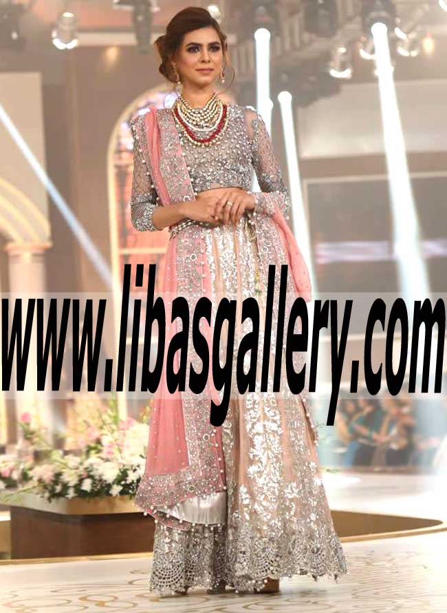 Creative Embellished Bridal Wear Lehenga Dress for Wedding and Special Occasions